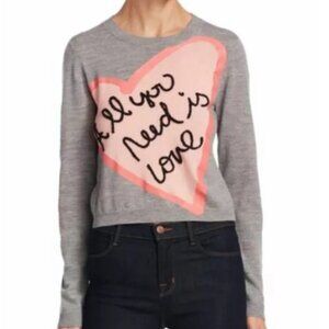 Alice + Olivia All You Need is Love Sweater xs